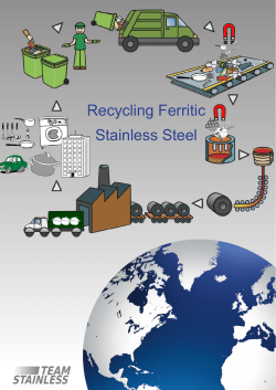 Recycling Ferritic Stainless Steel - Informationsstelle Edelstahl Rostfrei