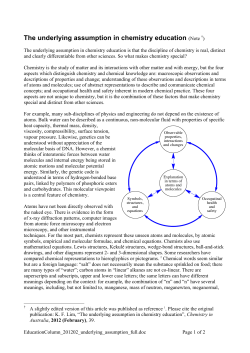 Feb 2012 Underlying Assumptions