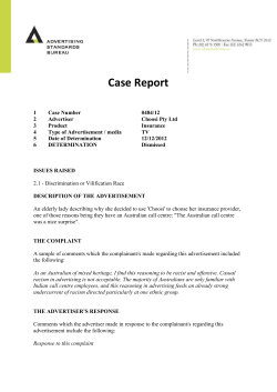 0484/12 - Advertising Standards Bureau