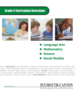 4th Grade - Plymouth-Canton Community Schools
