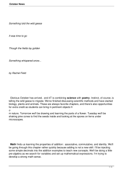 October News - St. Christopher School