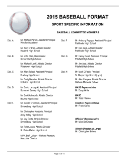 2015 baseball format