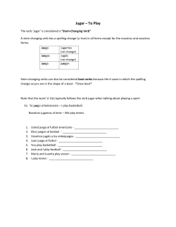 Jugar – To Play - Renton School District