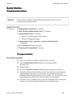Build Skills: Communication - Focus on Youth with ImPACT
