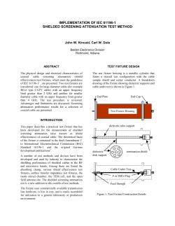 Implementation of IEC 61196-1 Shielded Screening