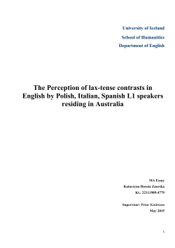Polish Italian Spanish