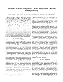 Guns and Guardians: Comparative Cluster Analysis and Behavioral