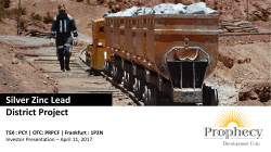 Silver Zinc Lead District Project