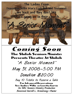 A Senior Moment - Shiloh Baptist Church