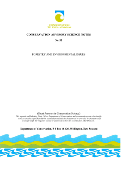 Forestry and environmental issues
