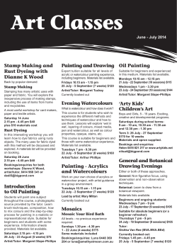 Art Classes - City of Burnside