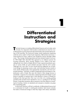 Chapter 1: Differentiated Instruction and Strategies