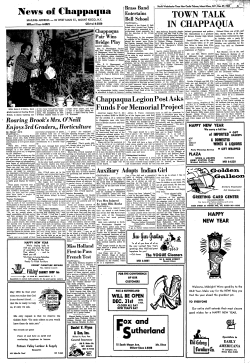 News of Chappaqua - NYS Historic Newspapers