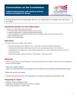 Conversations on the Constitution