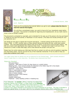 Ribbon Amulet Bag Large