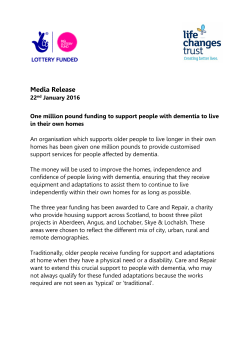 Media Release - Life Changes Trust