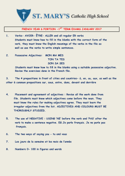 2017-year6 french portion for first term exam