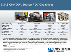 ROV Specs - EMAS Chiyoda Subsea