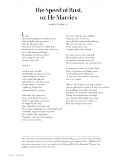 The Speed of Rust, or, He Marries