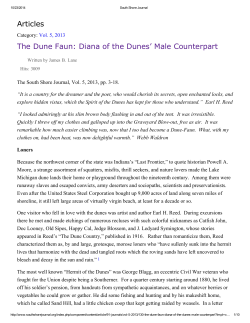 Articles The Dune Faun: Diana of the Dunes