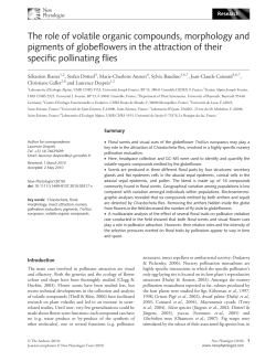 The role of volatile organic compounds, morphology and pigments