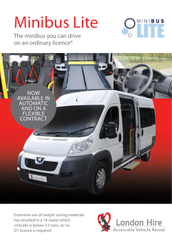 Minibus Lite - London Hire Ltd