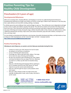 Positive Parenting Tips for Healthy Child Development Preschoolers