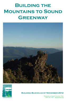 Building the Mountains to Sound Greenway Mapbook