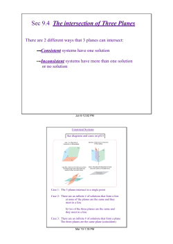 Sec9.4 - Intersection of 3 Planes