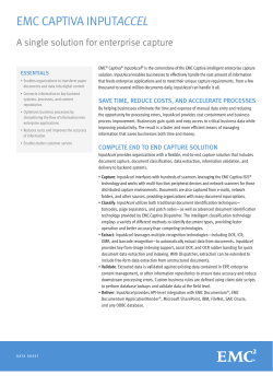 EMC Captiva InputAccel
