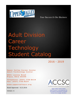 General Information Adult Division Student Catalog