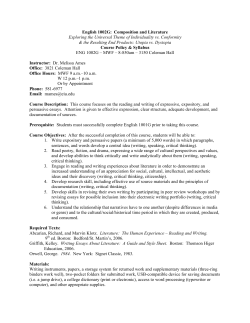 Composition and Literature Exploring the Universal Theme