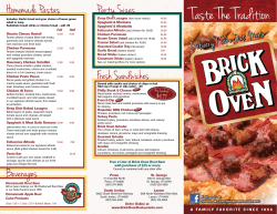 Provo To Go Menu