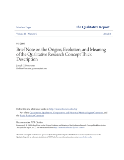Brief Note on the Origins, Evolution, and Meaning