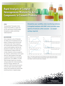 Rapid Analysis of Complex Heterogeneous Mixtures for