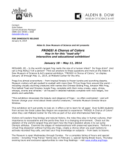 FROGS! A Chorus of Colors - Midland Center for the Arts