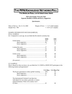 Questionnaire - Program on International Policy Attitudes