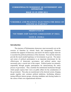 political parties - Election Commission of India