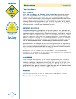 November Citizenship - Boy Scouts of America
