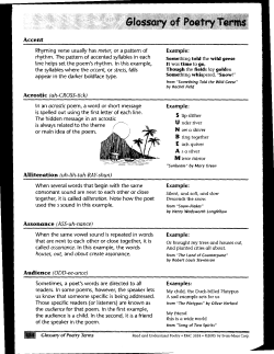 Rhyming verse usually has