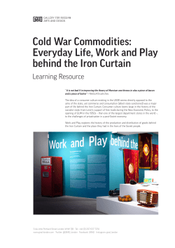 Cold War Commodities - Gallery for Russian Arts and Design