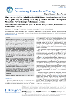 Copy Number Abnormalities at 6p (RREB1), 6q (MYB)