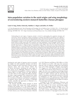 Intra-population variation in the natal origins and