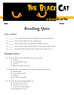 The Black Cat Reading Quiz