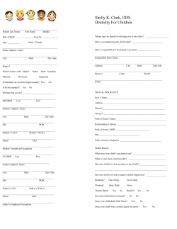 Patient Forms