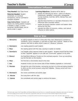 Teacher`s Guide - Lake County Schools