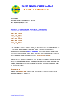 solids of revolution