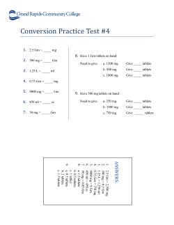 Conversion Practice Test #4