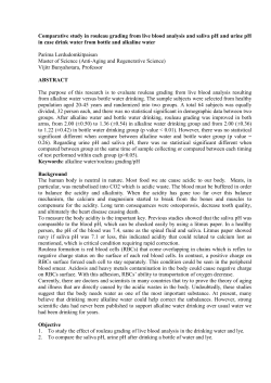 Comparative study in rouleau grading from live blood