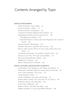 Alternate Topical Table of Contents